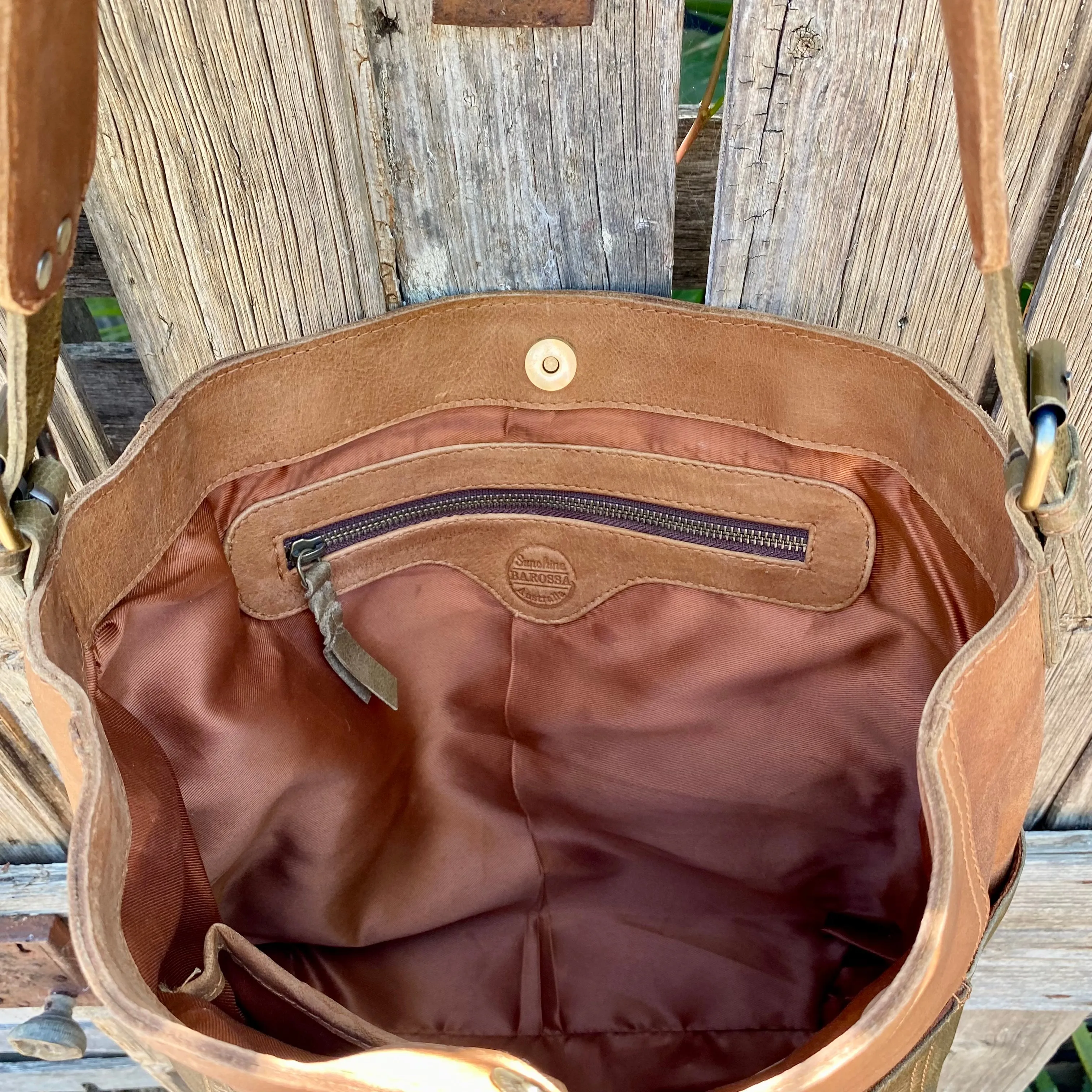 A Four Pocket Leather Tote