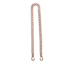 Acryl Chain Bag Strap - sand shiny