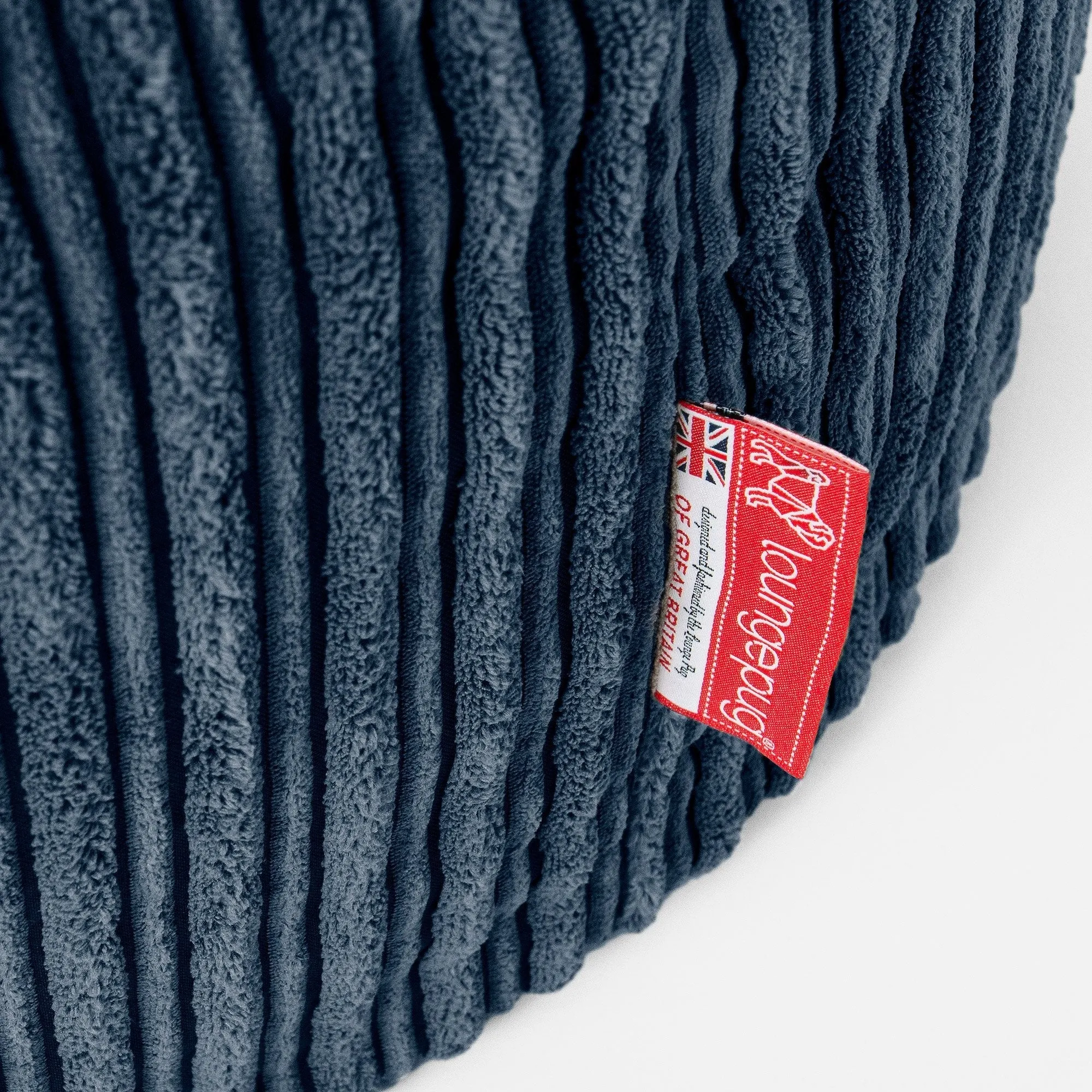 Albert Bean Bag Armchair - Cord Navy Blue