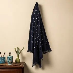 Black - Bandhani Tie-Dye Handloom Cotton Towel