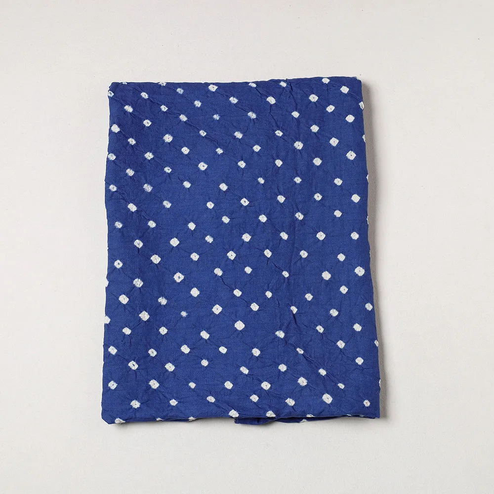 Blue - Kutch Bandhani Tie-Dye Soft Cotton Precut Fabric