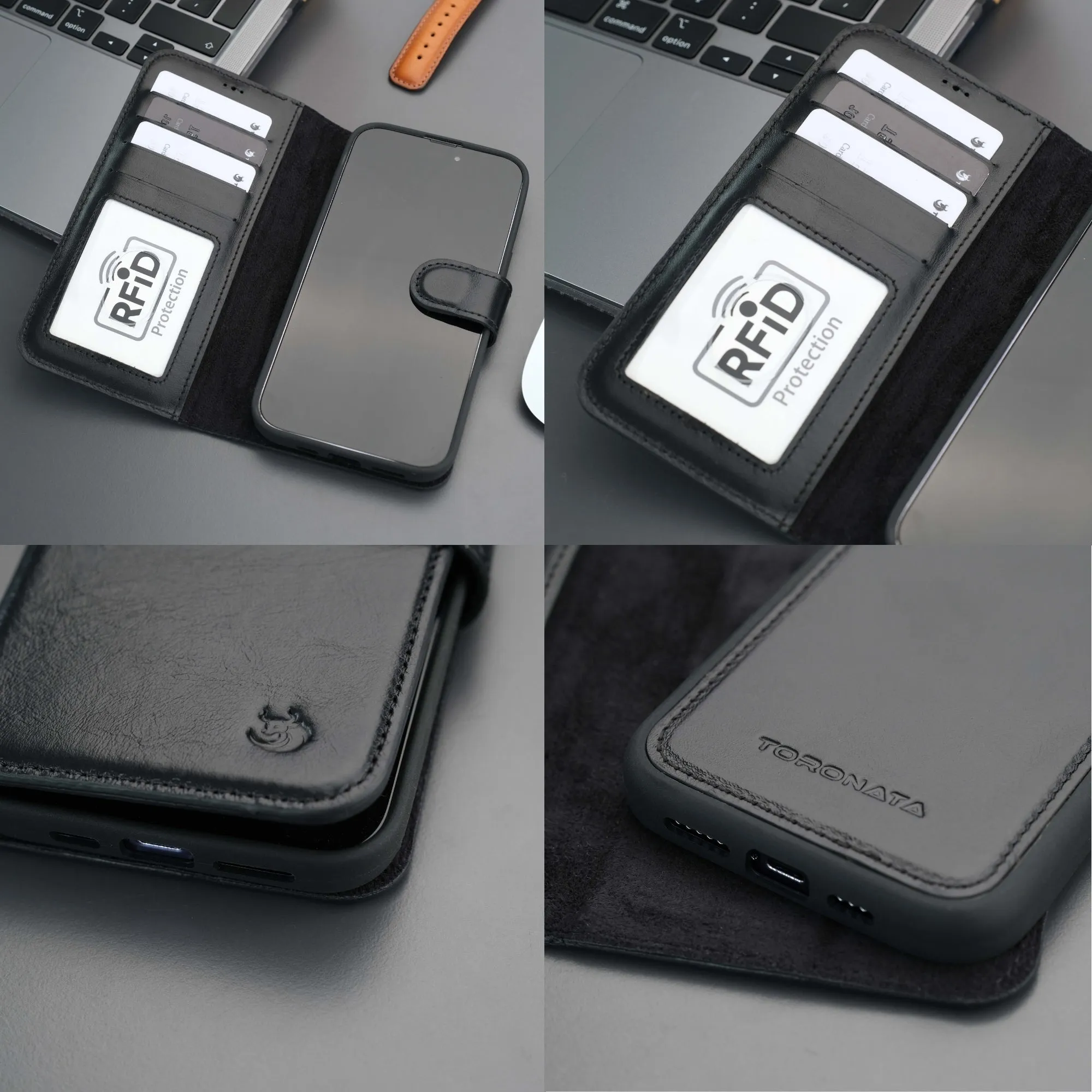 Casper iPhone 16 Pro Max Wallet Case Leather MagSafe