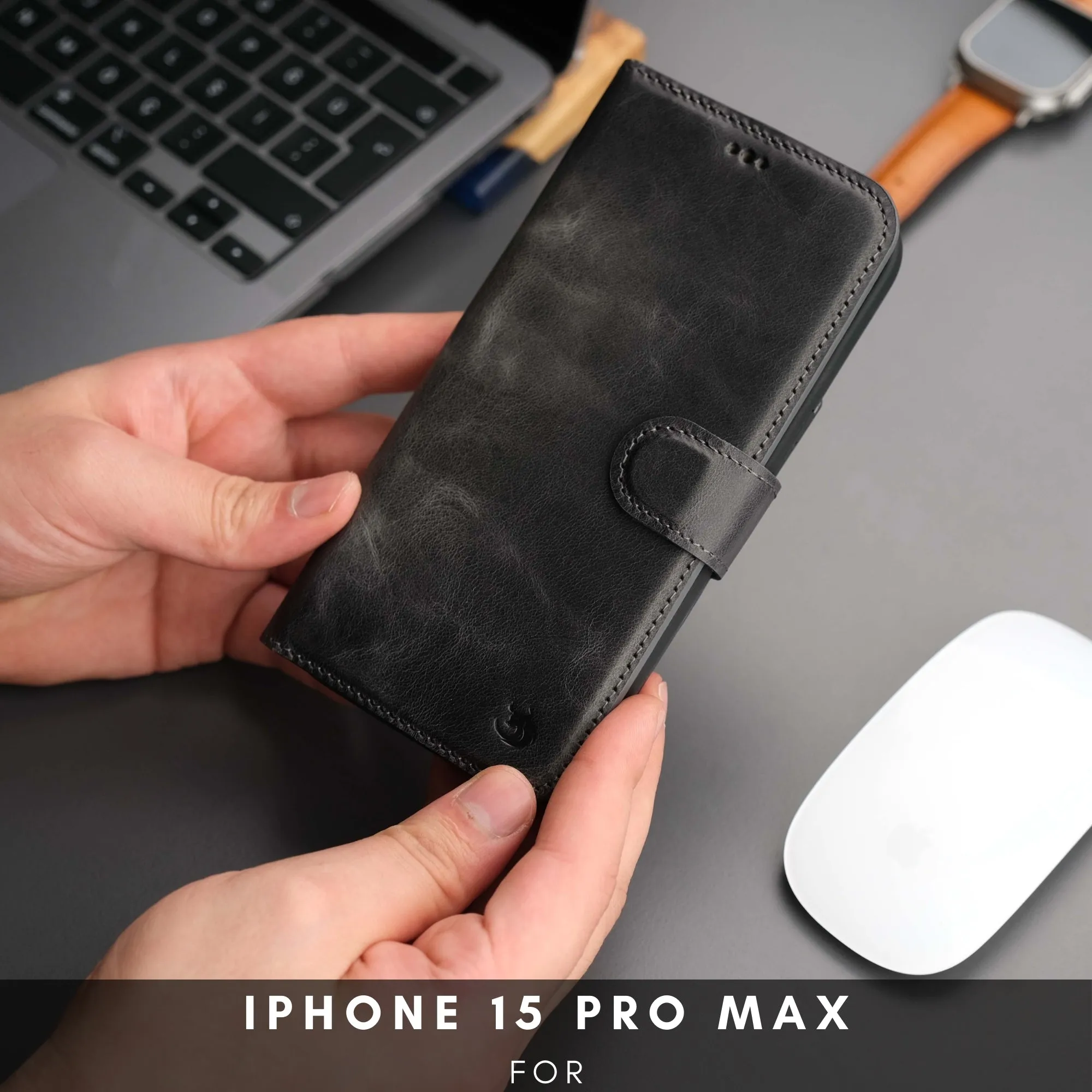 Casper iPhone 16 Pro Max Wallet Case Leather MagSafe