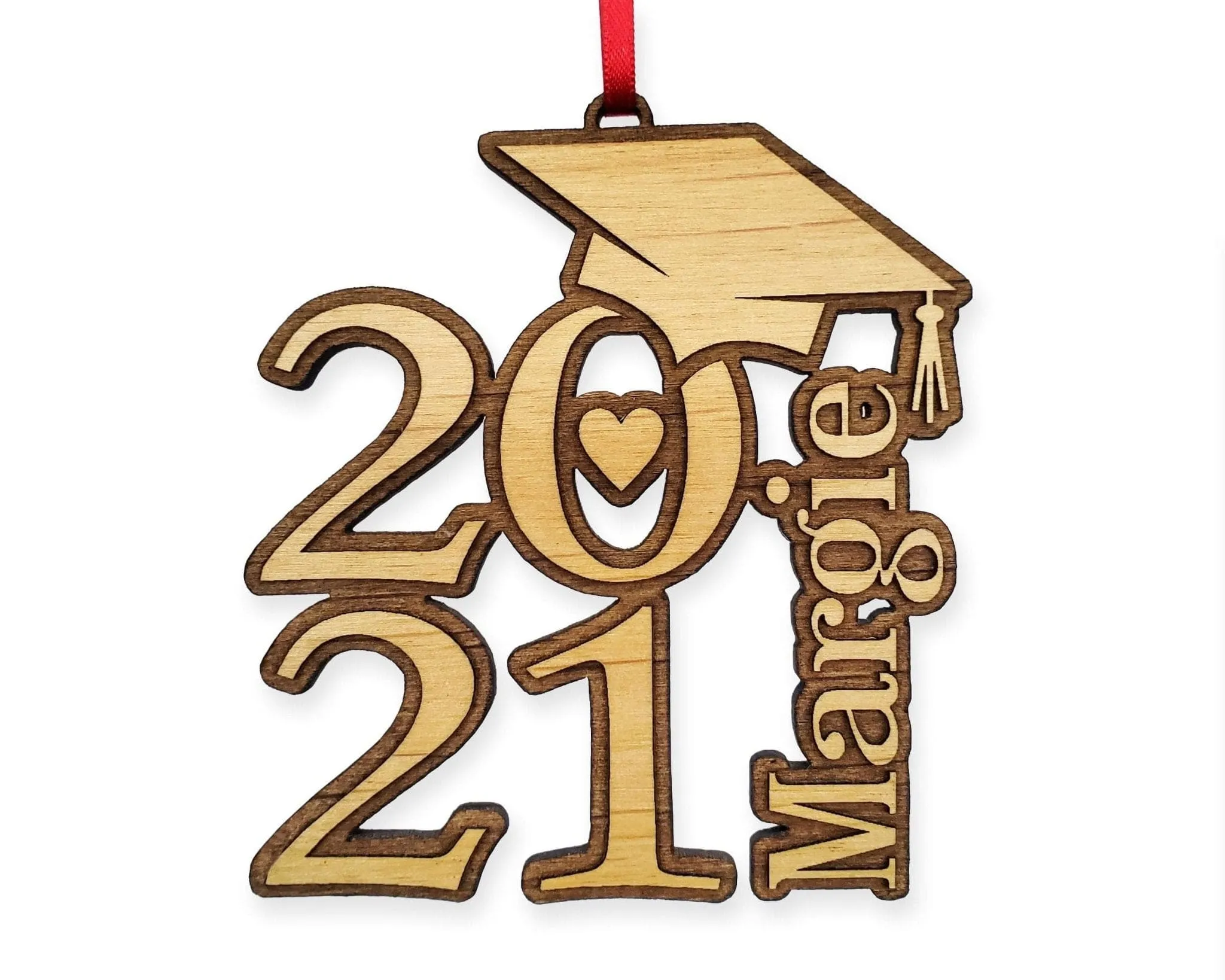 Class of 2022 Graduation Wood Ornament Graduate Party Favor Gifts for Him Her RN Shadow Box Decoration College Grad Car Decor Laser Engraved