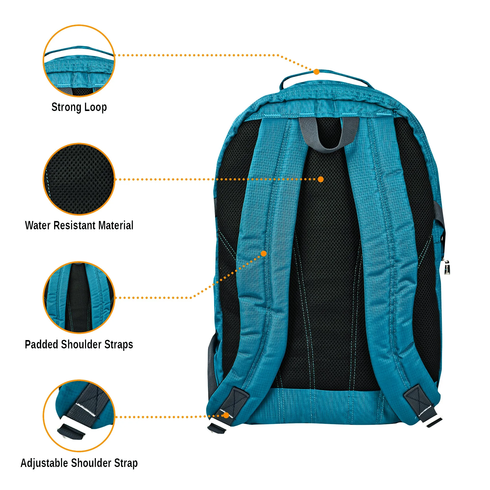 Dhariwal Modern Travel/College Backpack With Rain Cover 63L BP-214 With Rain Cover