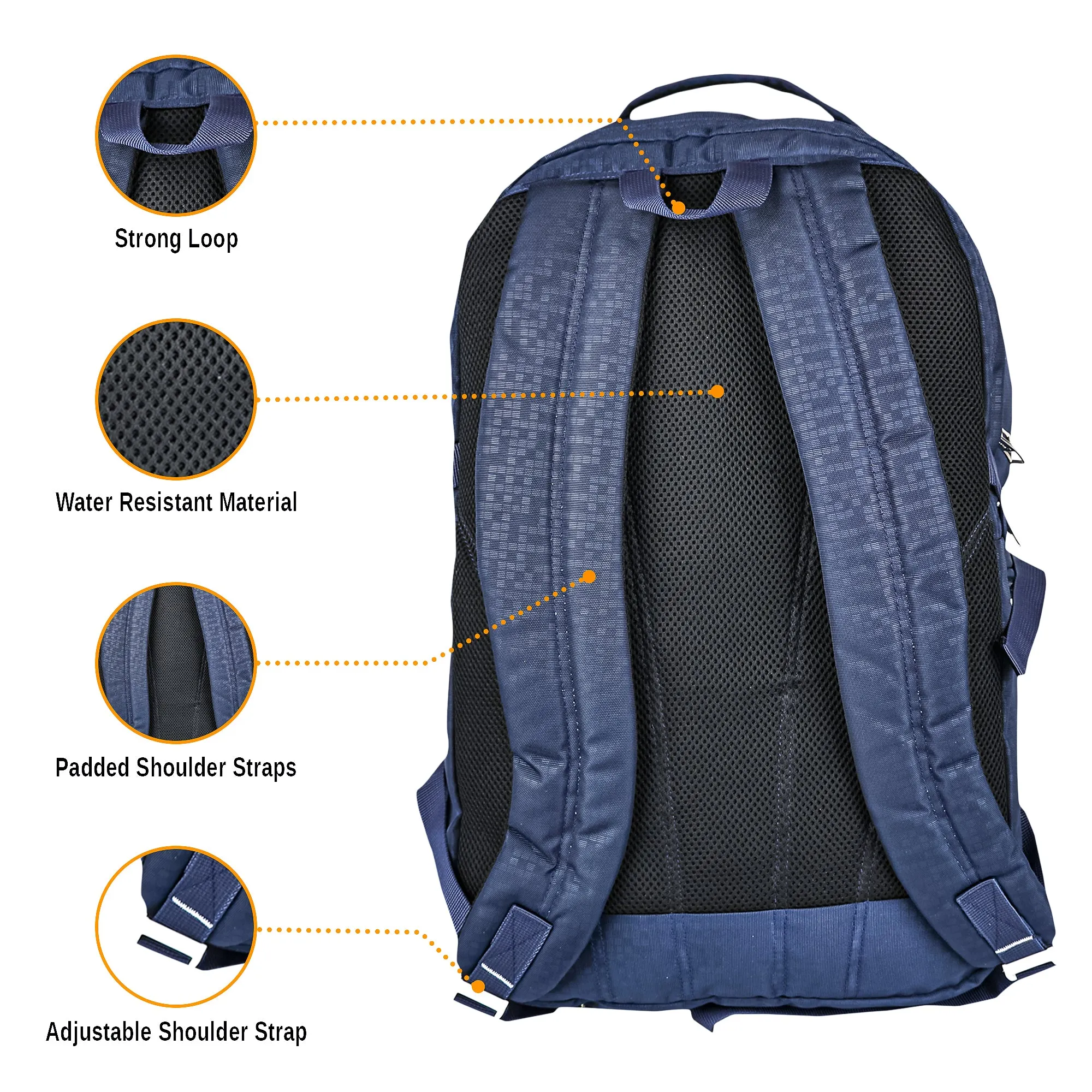 Dhariwal Modern Travel/College Backpack With Rain Cover 63L BP-214 With Rain Cover