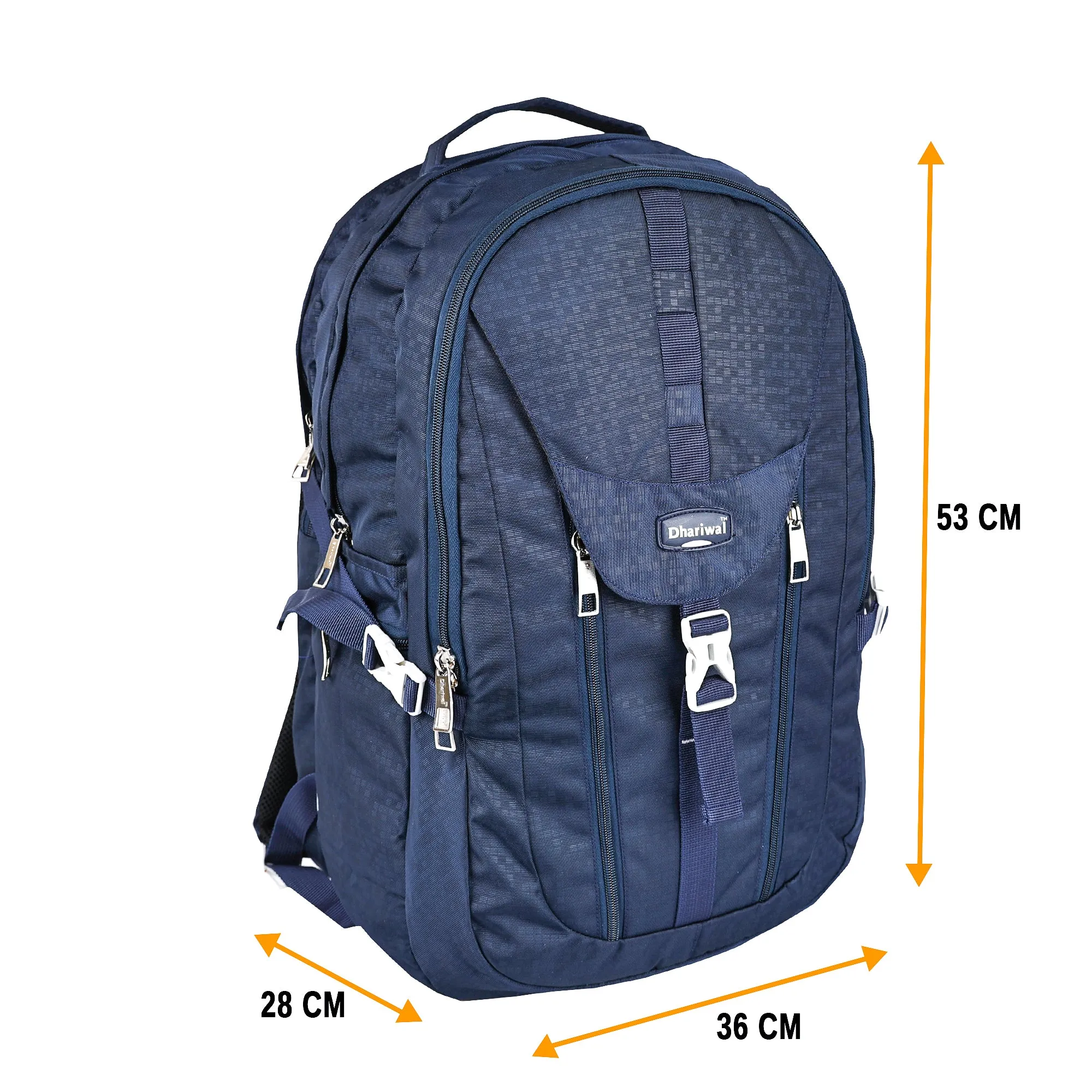 Dhariwal Modern Travel/College Backpack With Rain Cover 63L BP-214 With Rain Cover
