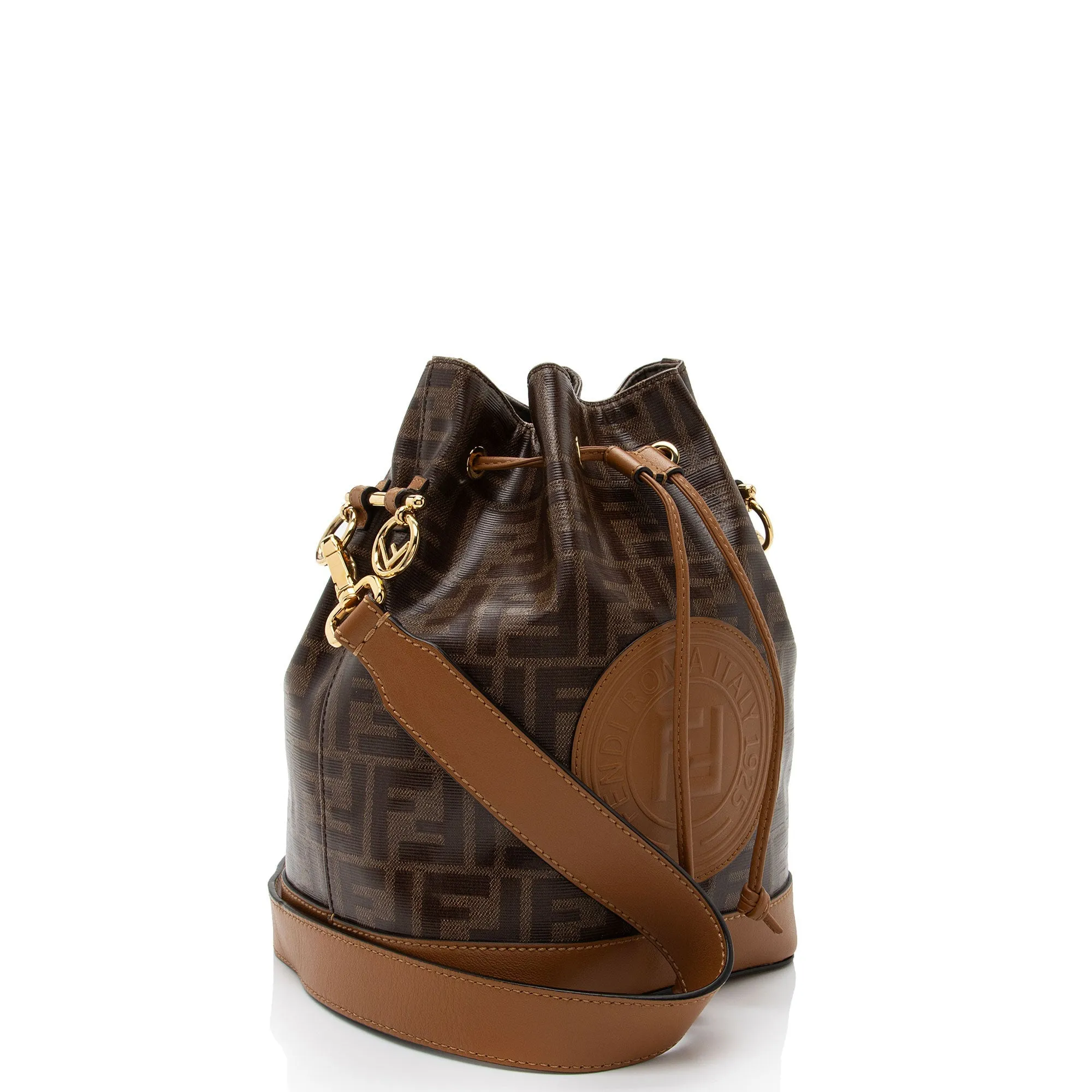 Fendi FF Spalmati Mon Tresor Grande Shoulder Bag
