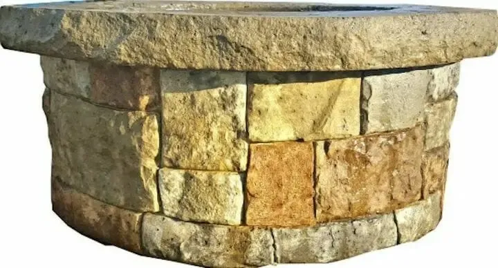 Firepit Concrete Liner Stamp - Fieldstone Stacked Majestic