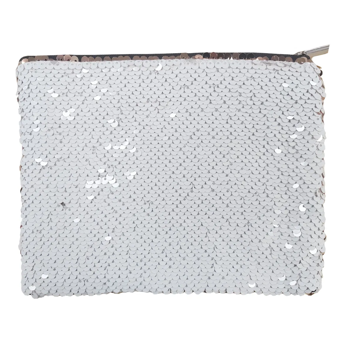 FULL CARTON - 50 x Sequin Handbags/ Cosmetic/Purses - 15cm x 20cm - CHAMPAGNE GOLD