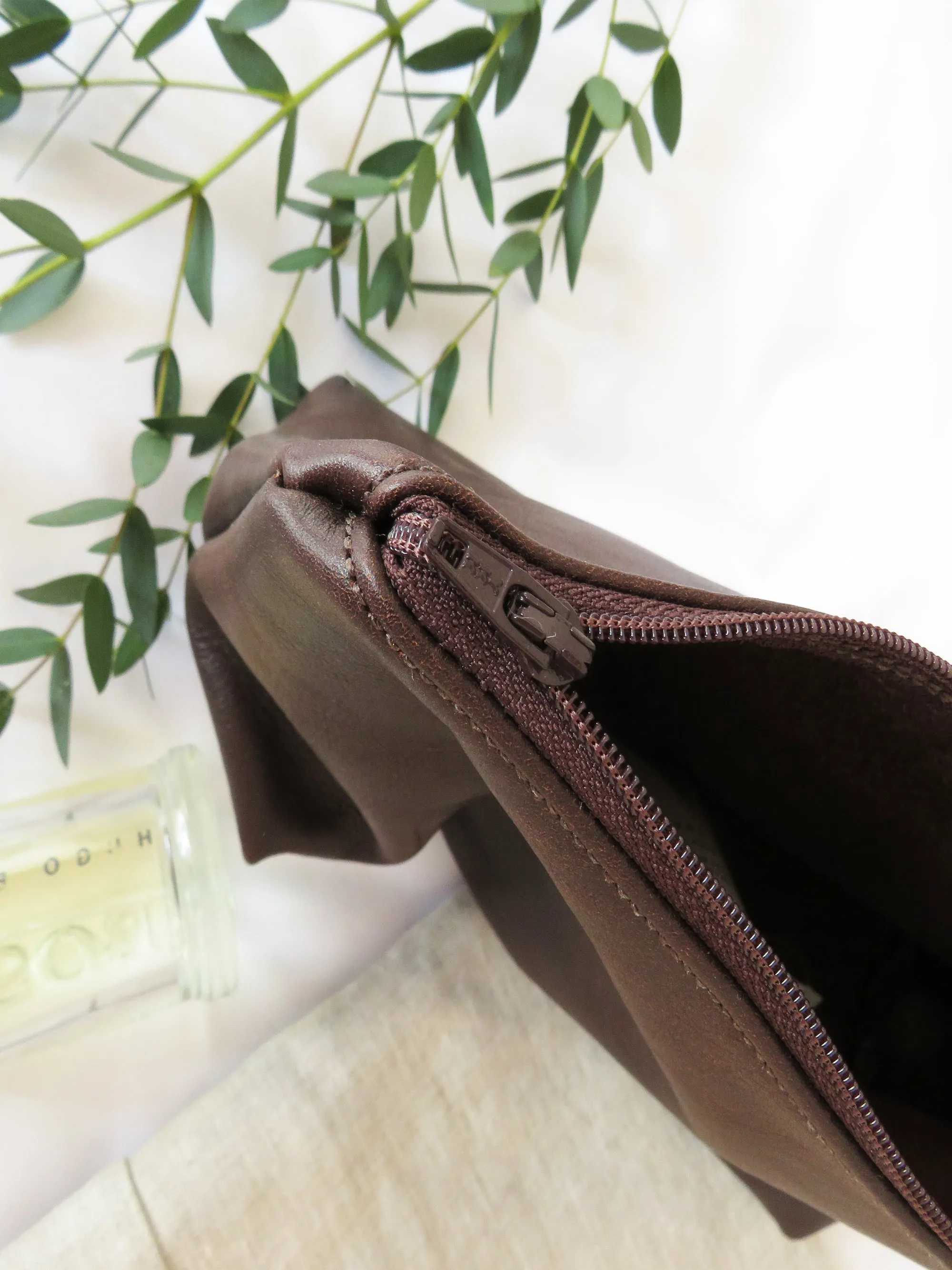 Genuine English Leather Ladies Cosmetic Bag