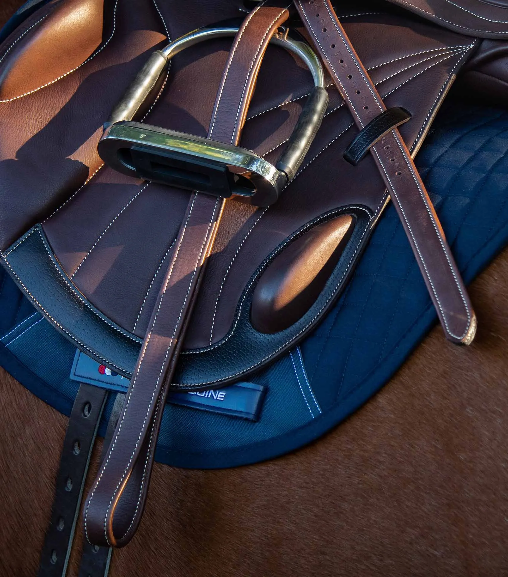 German Aniline Stirrup Leathers Brown