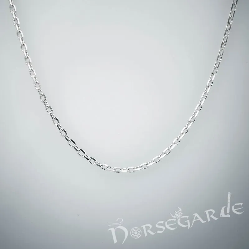 Handcrafted Urnes Art Wolf - Sterling Silver