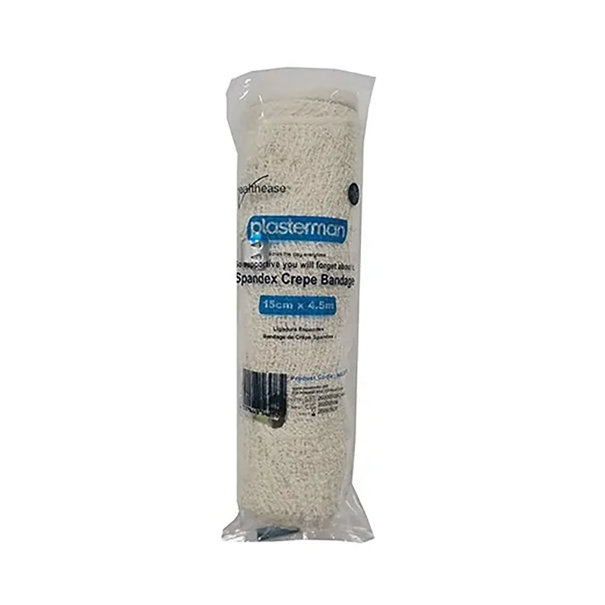 Healthease Plasterman Crepe Bandage Spandex 15cm x 4.5cm 12 Pack