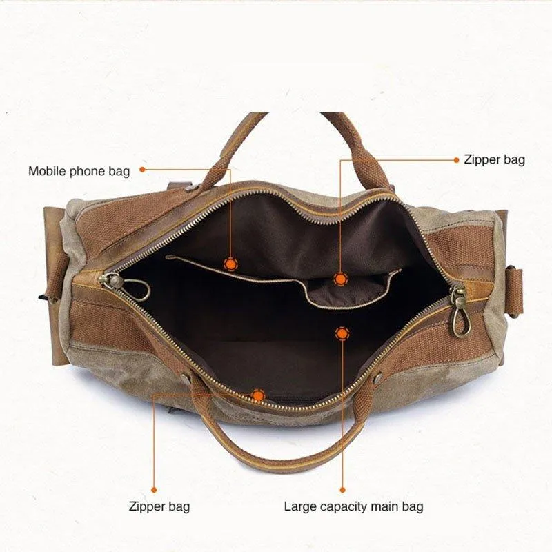 Heavy Duty Canvas Weekender Duffle Bag