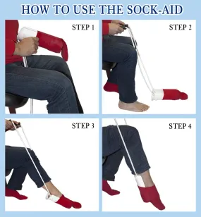 ITEM# 0023   RMS Deluxe Sock Aid - Socks Helper with Foam Handles (Watch Video)