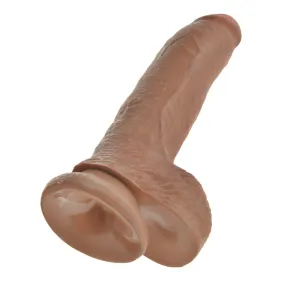 King Cock  9" Cock With Balls - Tan