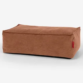 Large Footstool - Needlecord Amber