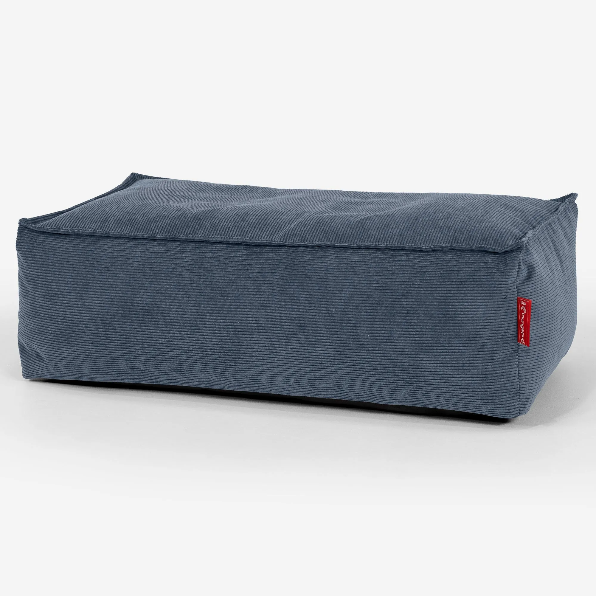 Large Footstool - Needlecord Navy