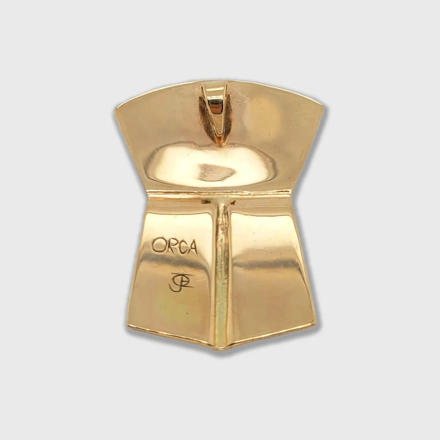 Medium Orca Copper Shaped Pendant