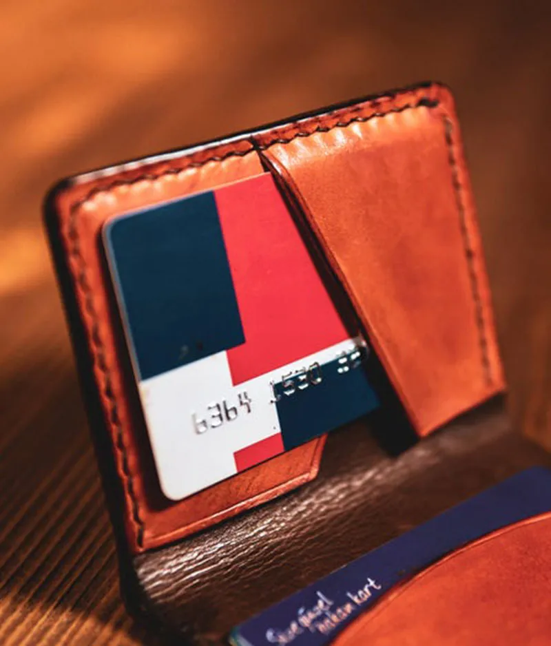 Mens Leather Bifold Wallet - Poleman