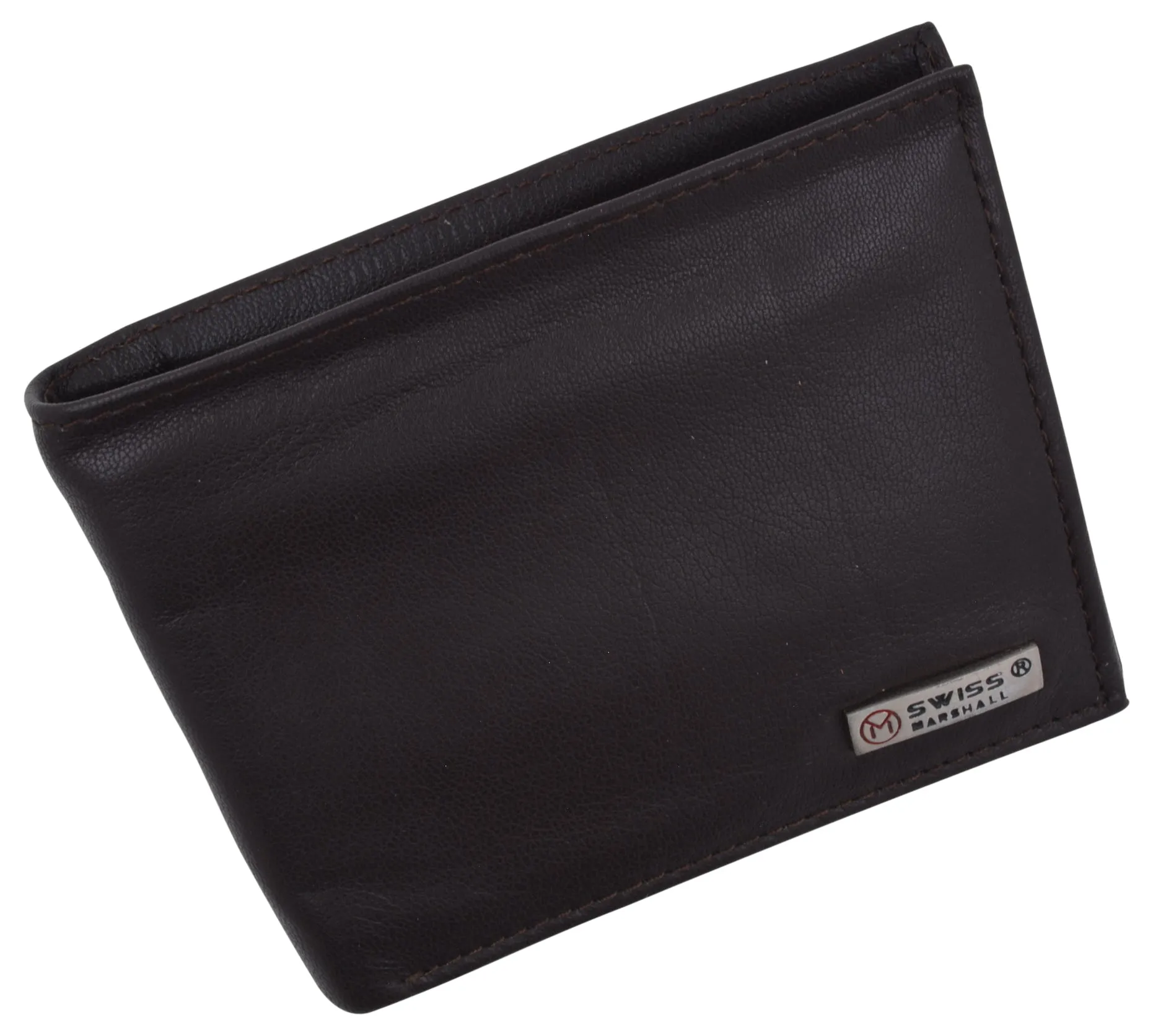 Men's RFID Security Blocking Premium Leather Extra Capacity Card ID Bifold Wallet