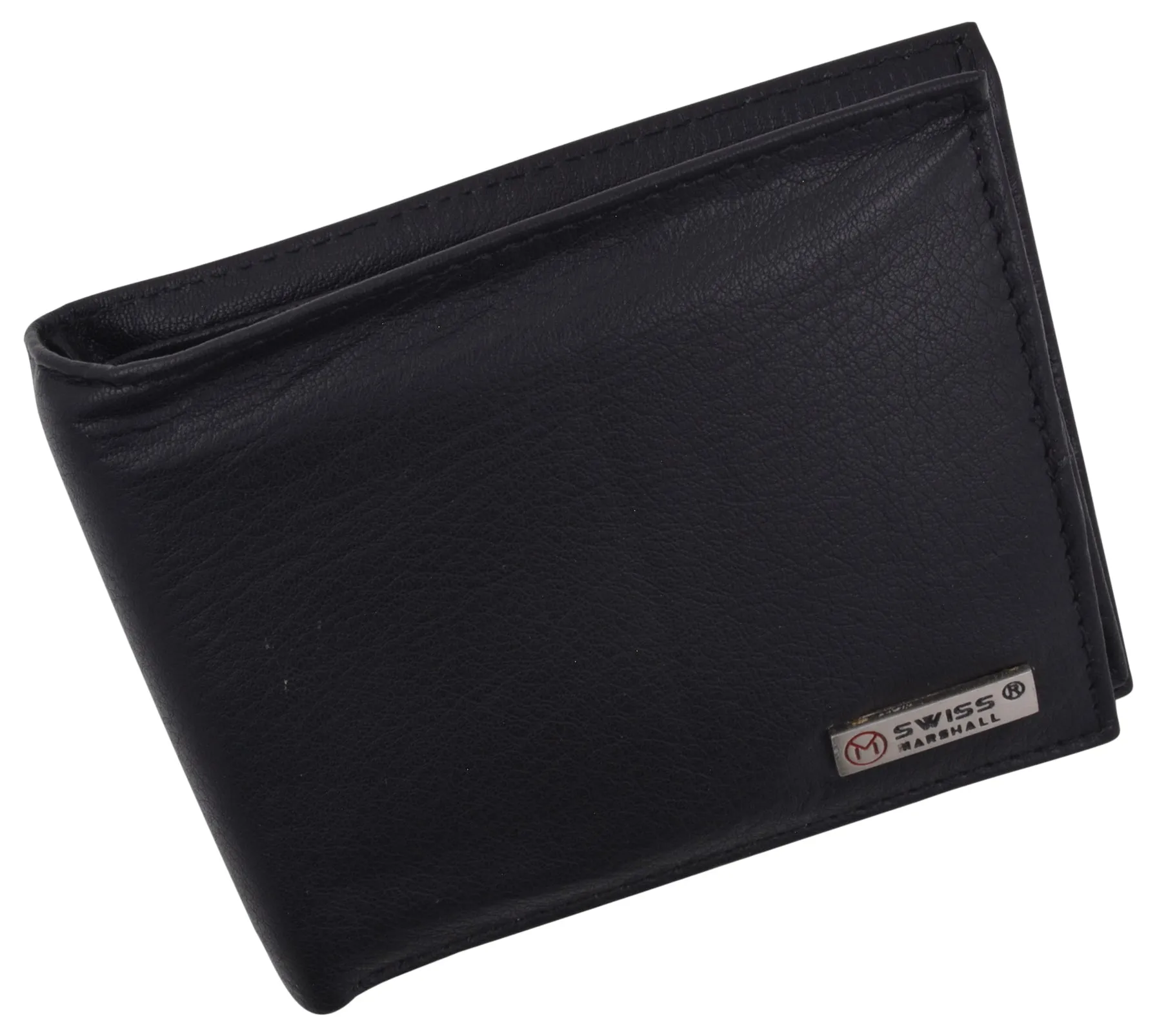 Men's RFID Security Blocking Premium Leather Extra Capacity Card ID Bifold Wallet