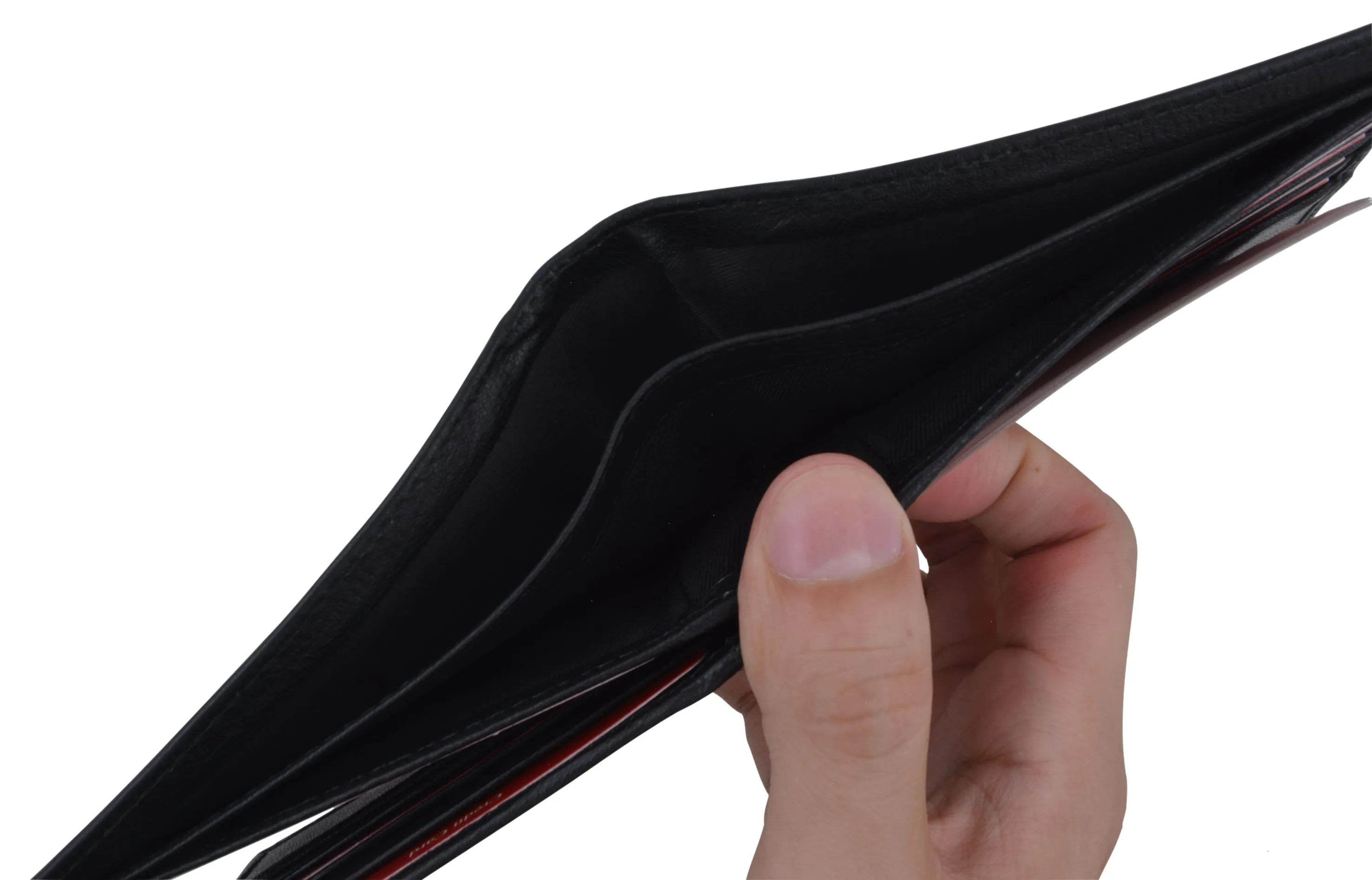 Men's RFID Security Blocking Premium Leather Extra Capacity Card ID Bifold Wallet