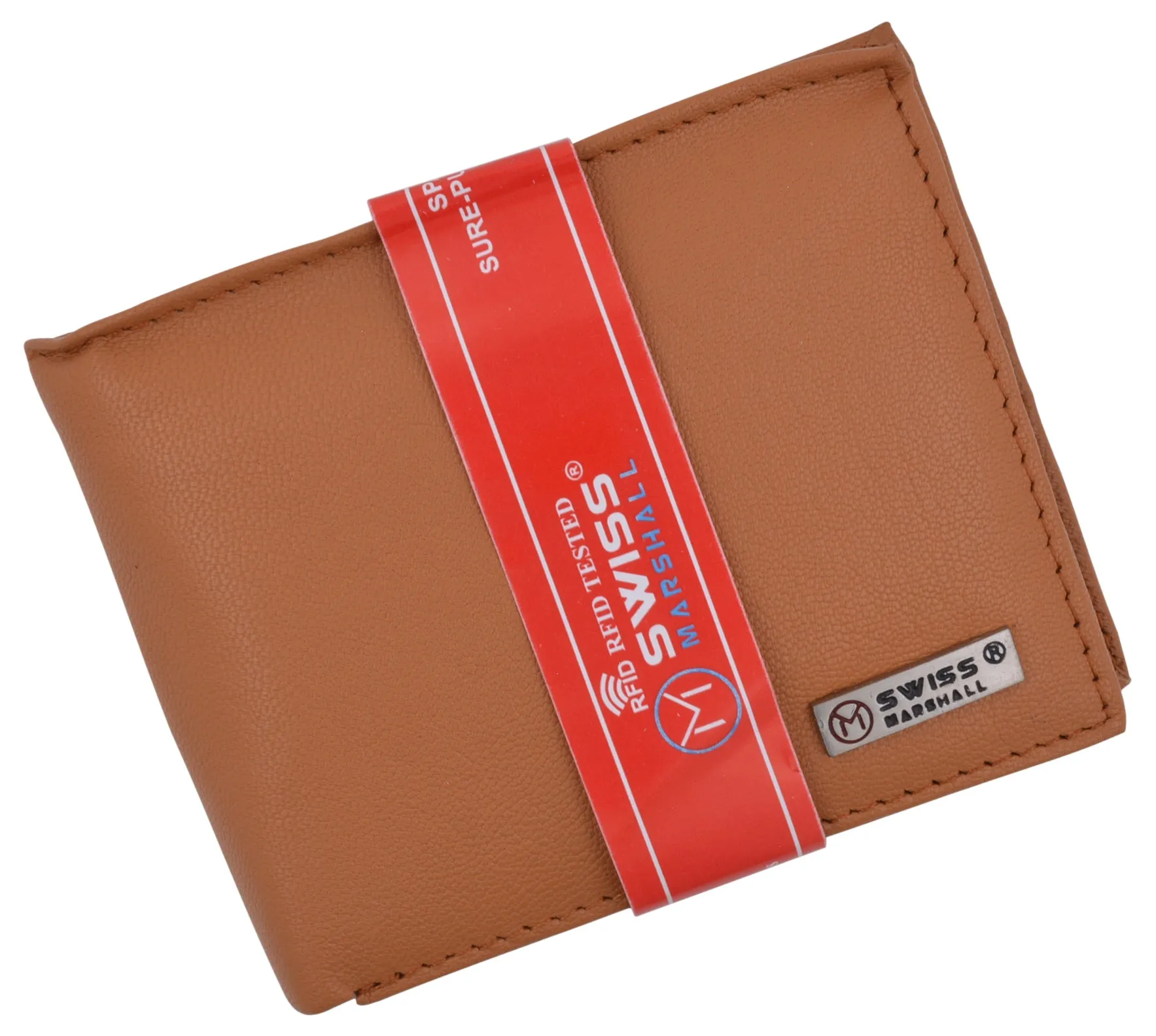 Men's RFID Security Blocking Premium Leather Extra Capacity Card ID Bifold Wallet