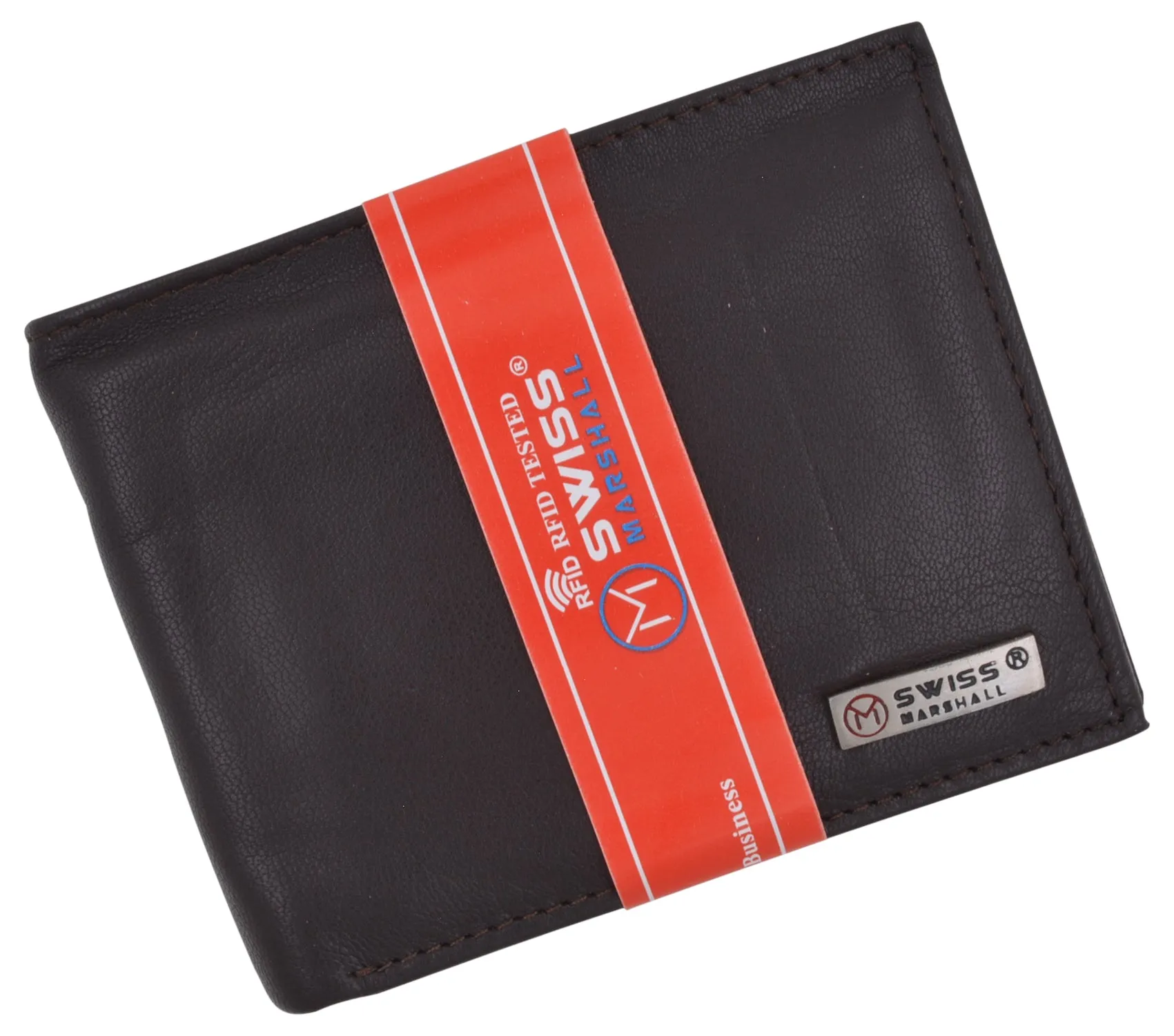 Men's RFID Security Blocking Premium Leather Extra Capacity Card ID Bifold Wallet