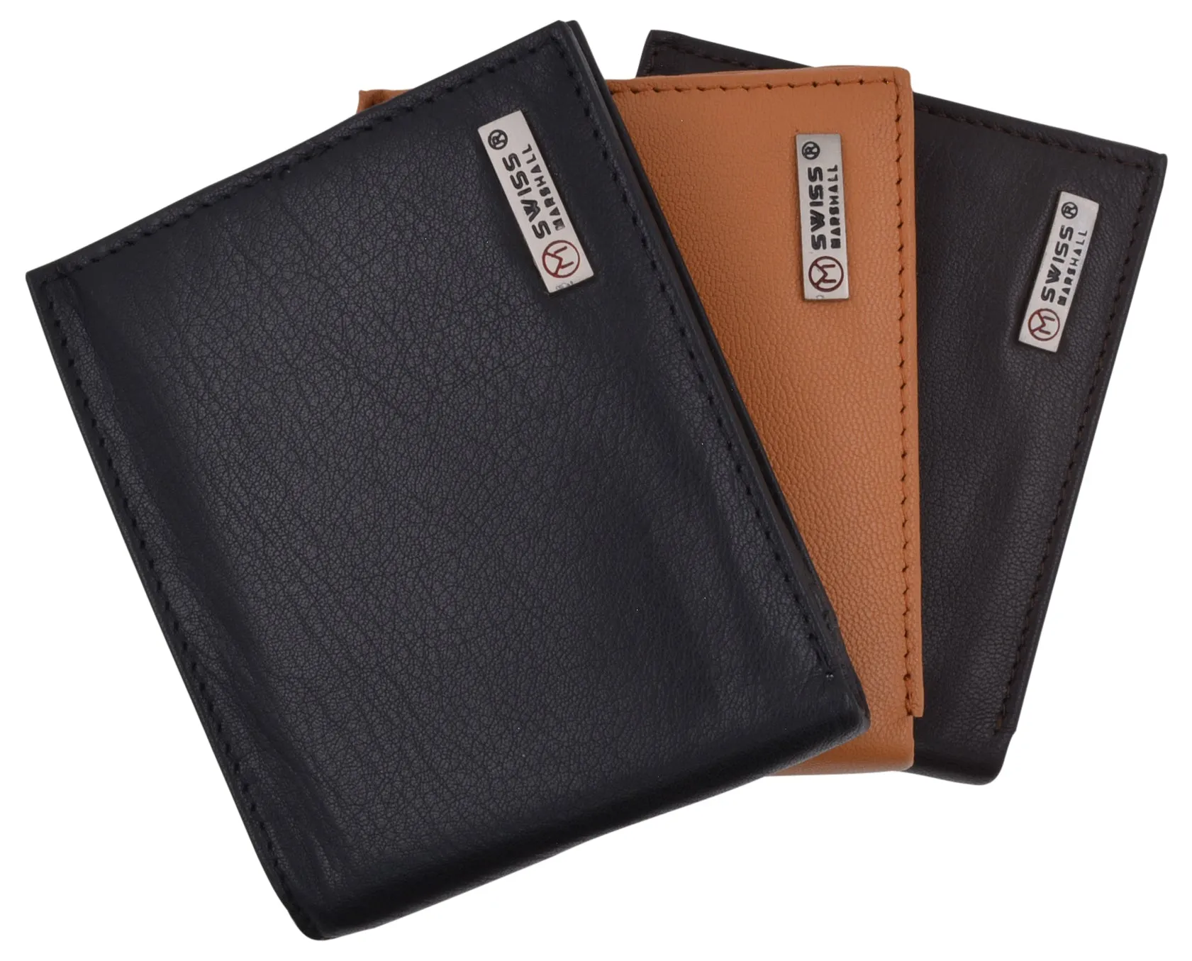 Men's RFID Security Blocking Premium Leather Extra Capacity Card ID Bifold Wallet