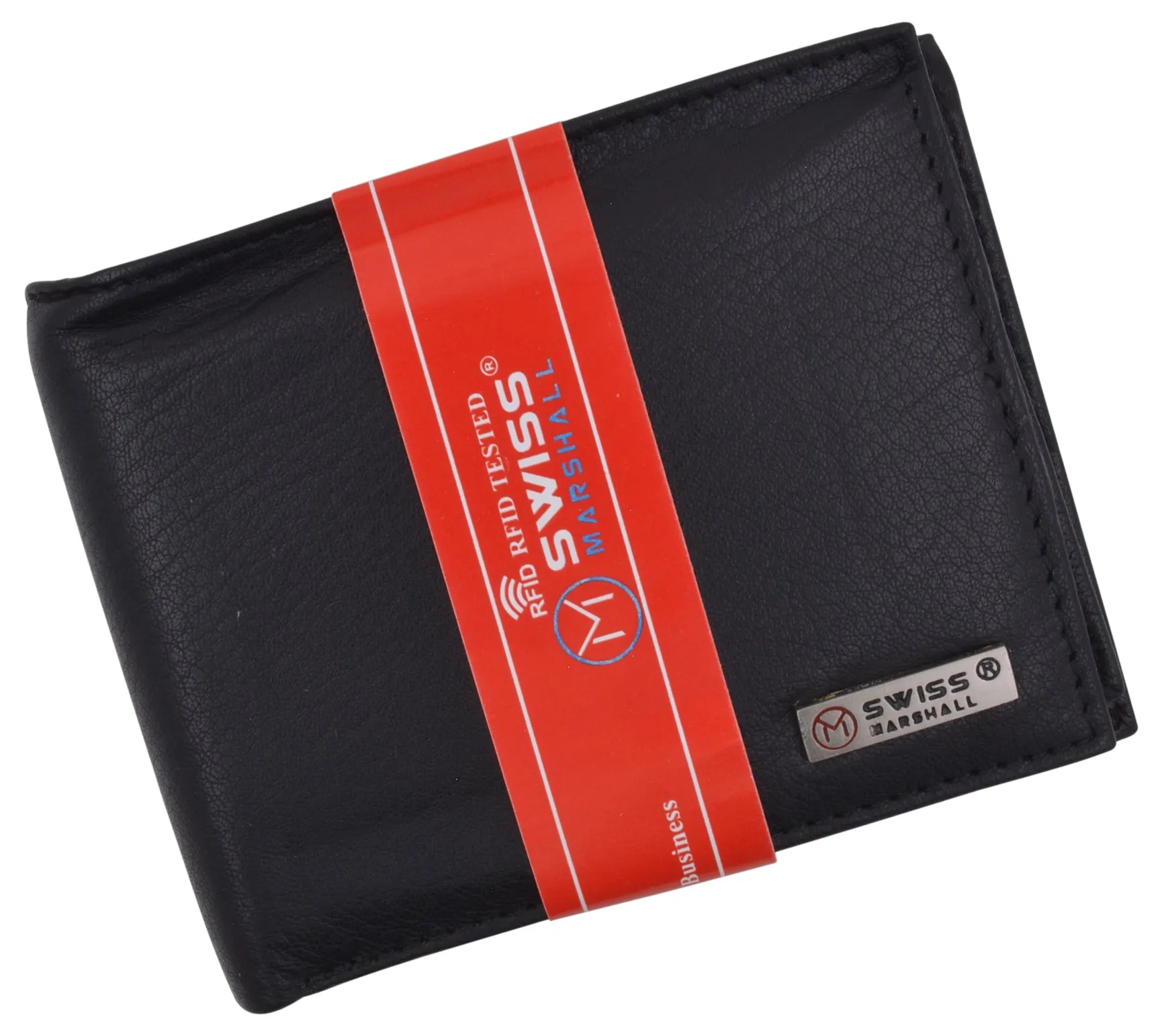 Men's RFID Security Blocking Premium Leather Extra Capacity Card ID Bifold Wallet