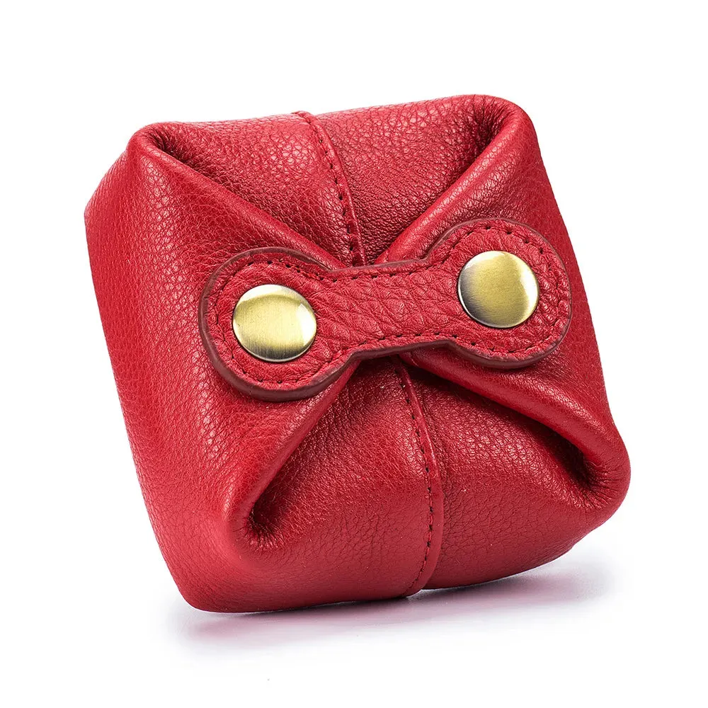 New Real Leather Women Cosmetic Bag