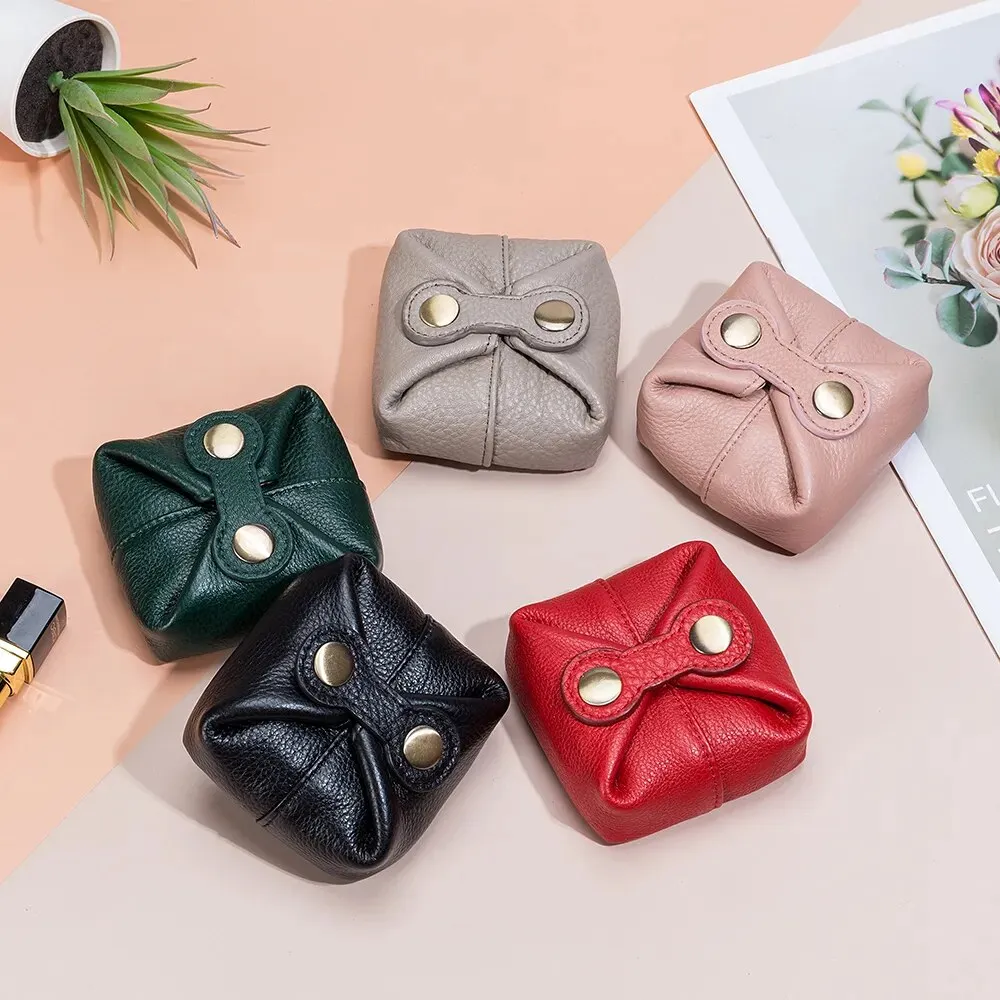 New Real Leather Women Cosmetic Bag