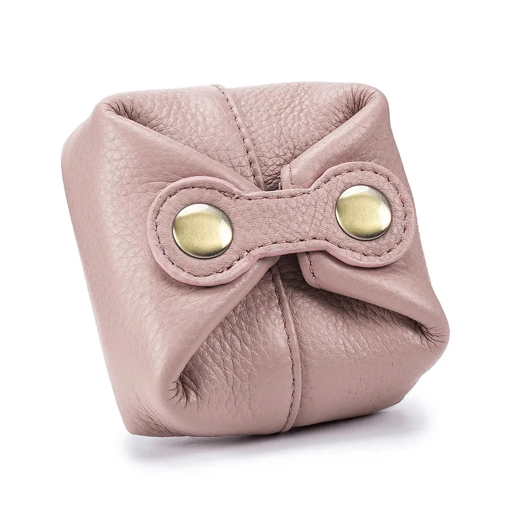 New Real Leather Women Cosmetic Bag