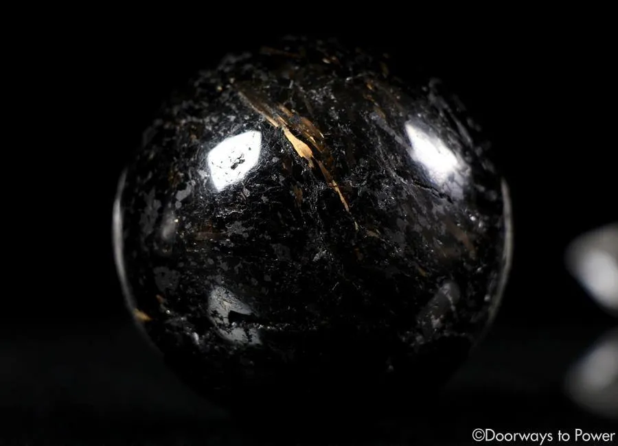 Nuummite Crystal Sphere * Very Rare * 3 Billion years old