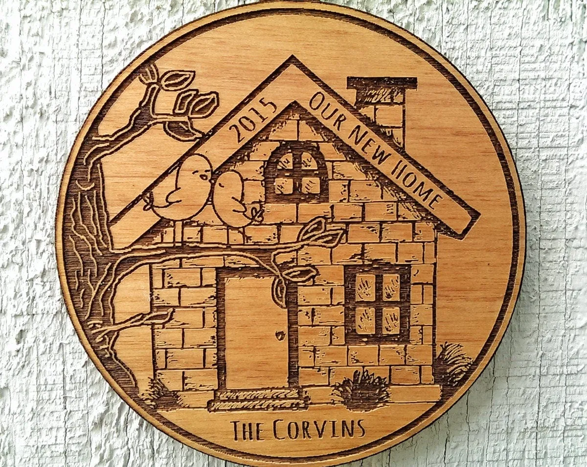 Our NEW Home Ornament New House Ornament Personalized Christmas Ornament Personalized Housewarming Gift Home Sweet Home House Ornament