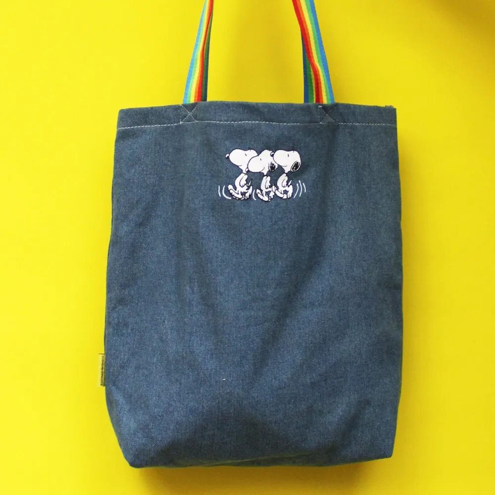 Peanuts 'Be Happy' Stonewash Tote