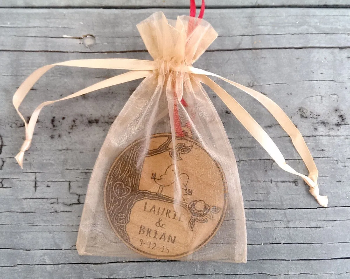 Personalized BABY Love Bird Nest Egg Ornament Expecting Born Pregnacy Christmas Gift Expectant Mother Father Couple for New Parent Mom Dad