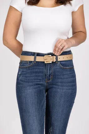 Radiant Elegance Color Buckle Belt