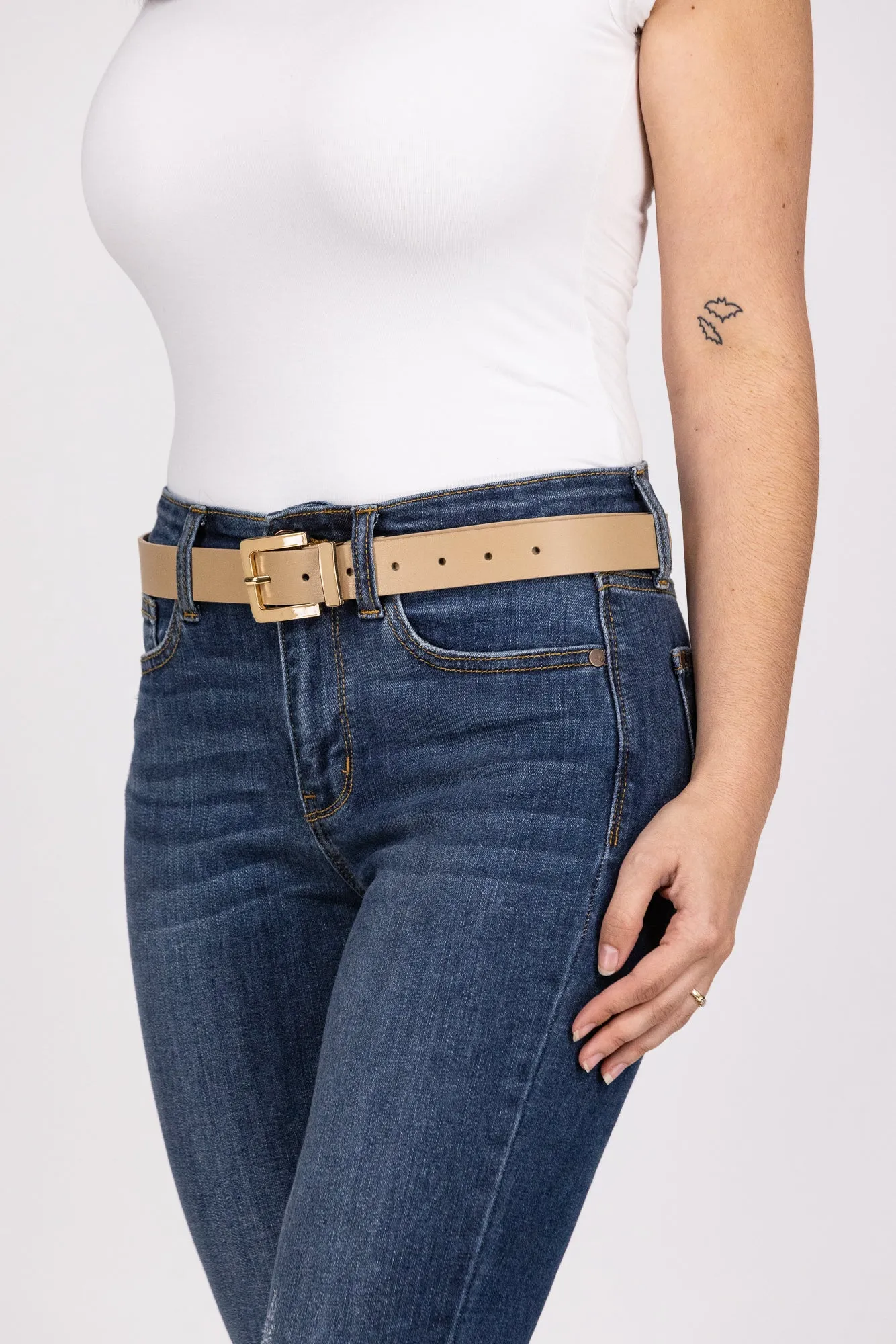Radiant Elegance Color Buckle Belt