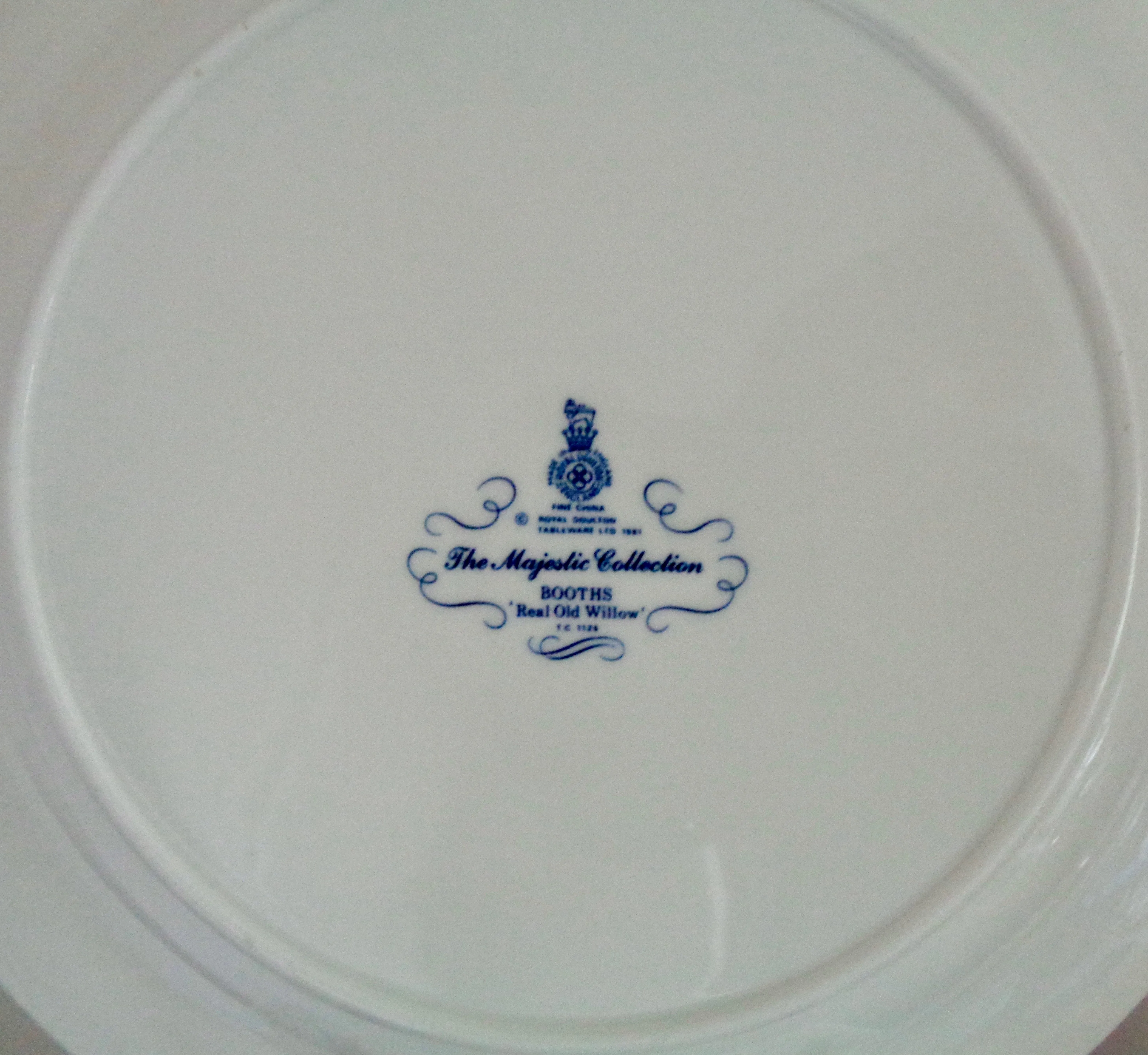 Royal Doulton Dinner Plate Based On Booths Real Old Willow Majestic Collection