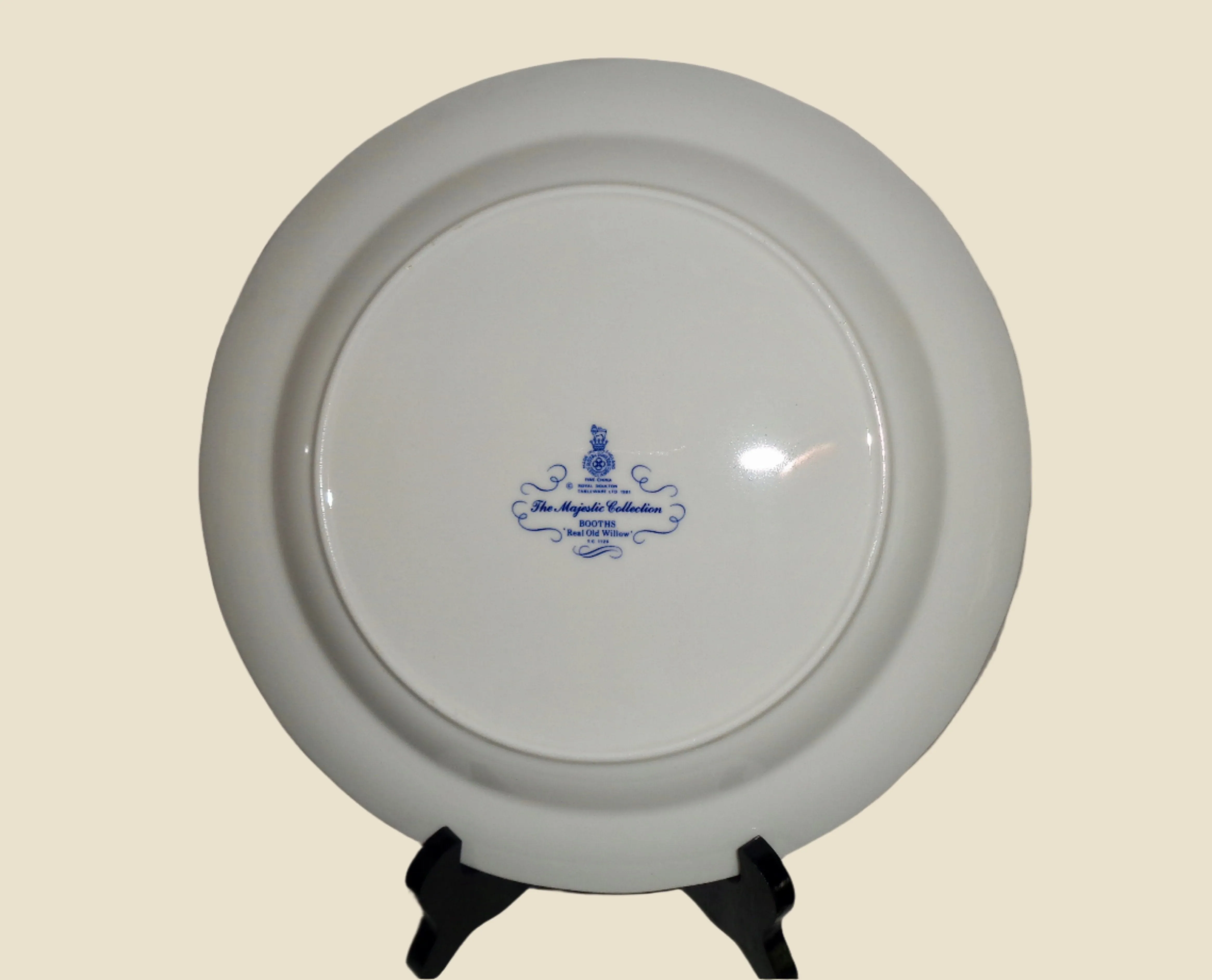 Royal Doulton Dinner Plate Based On Booths Real Old Willow Majestic Collection