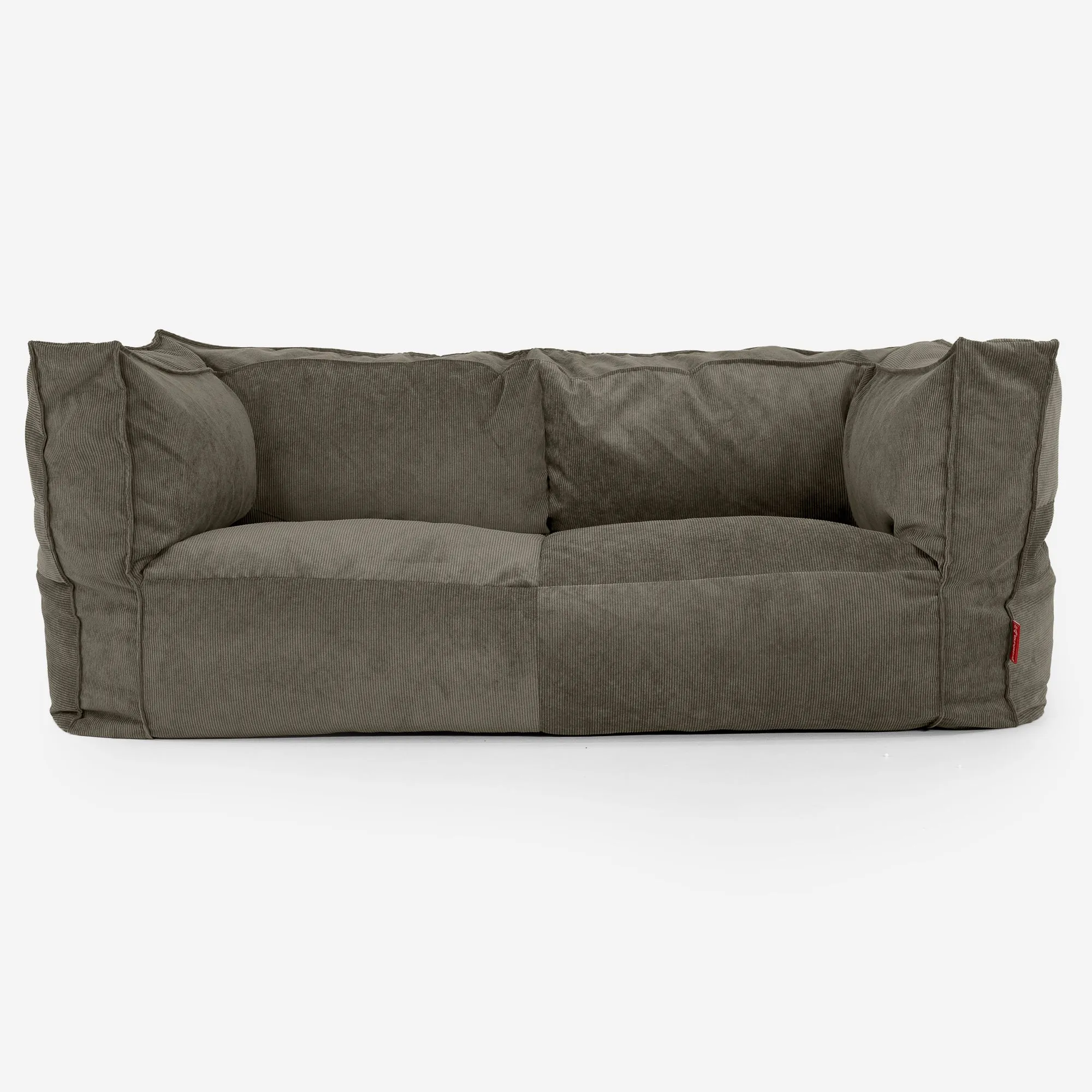 The 2 Seater Albert Sofa Bean Bag - Needlecord Olive