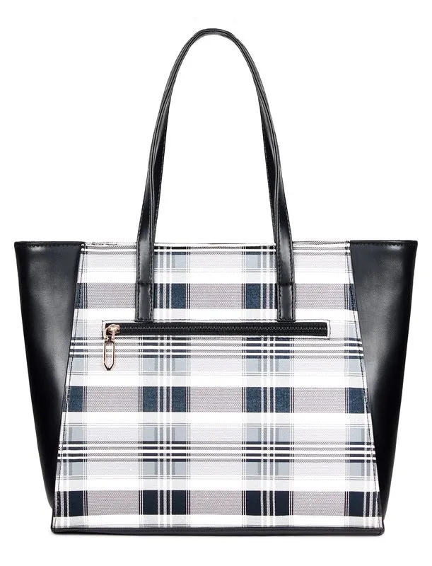 THE CLOWNFISH Alvis Handbag for Women Office Bag Ladies Shoulder Bag Tote For Women College Girls- Geometric Design (Tan)