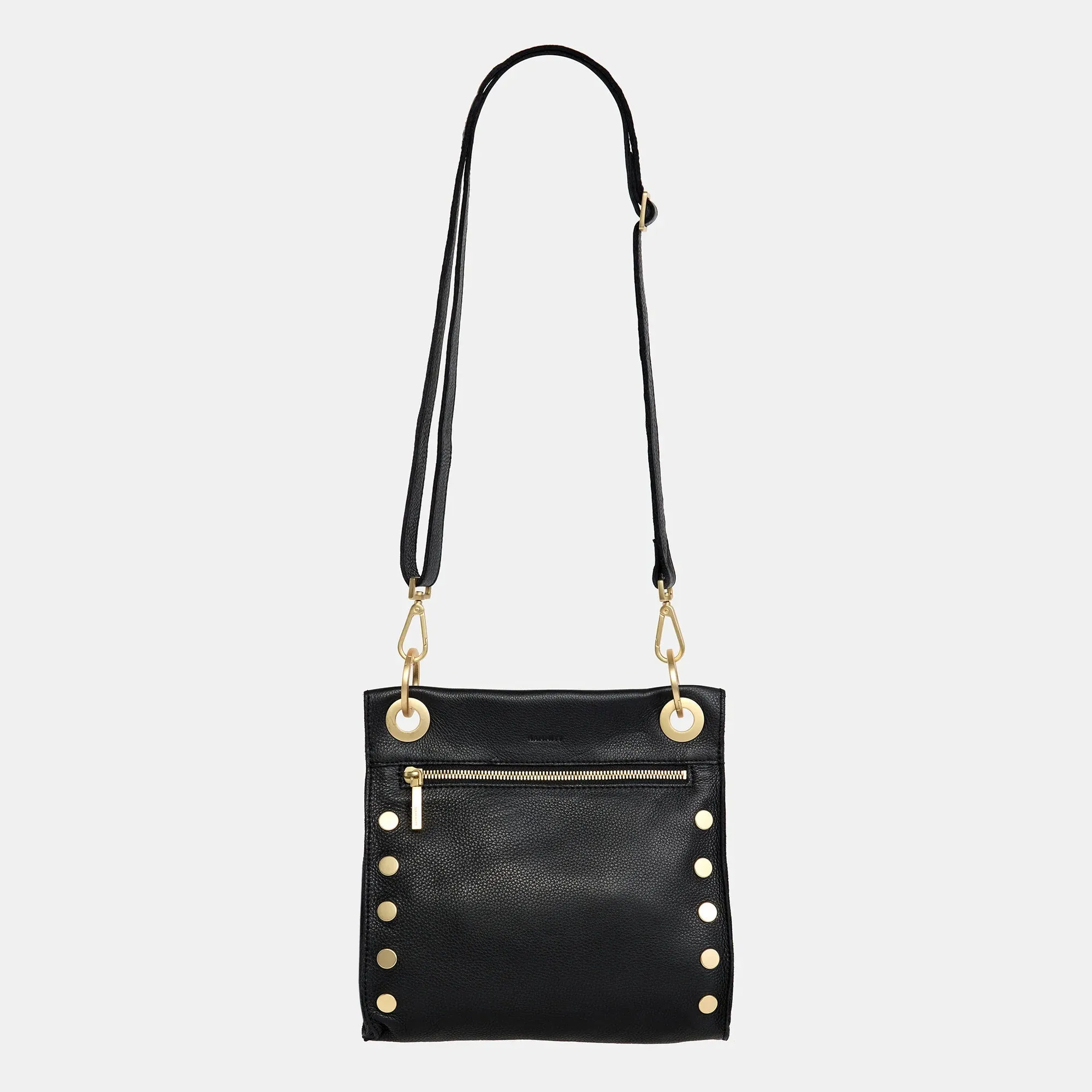 Tony Medium Leather Crossbody Bag - Black