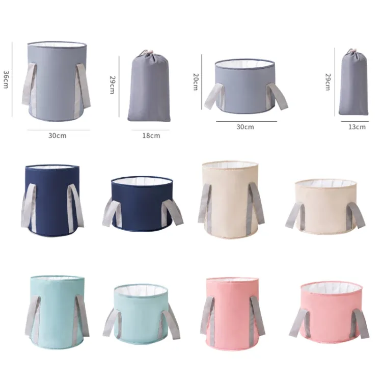 Travel Portable Folding Multifunctional Outdoor Basin Bag, Color: Navy (Small)